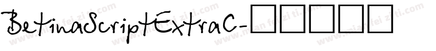 BetinaScriptExtraC字体转换