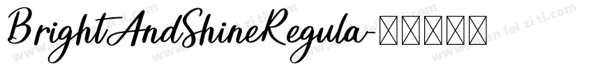 BrightAndShineRegula字体转换
