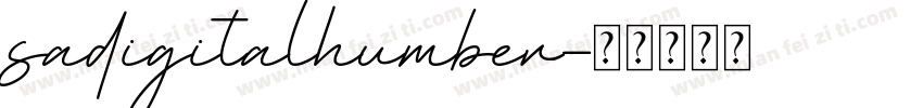 sadigitalhumber字体转换