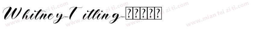 Whitney-Titling字体转换