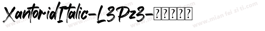 XantoridItalic-L3Pz3字体转换