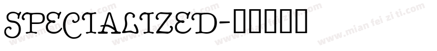 SPECIALIZED字体转换