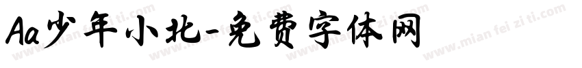 Aa少年小北字体转换