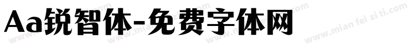 Aa锐智体字体转换