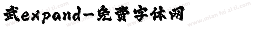 武expand字体转换