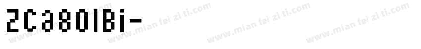 Zca801bi字体转换