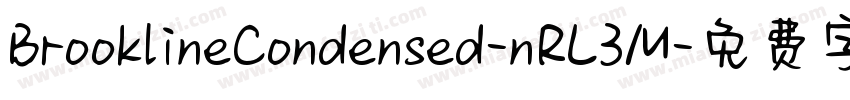 BrooklineCondensed-nRL3M字体转换