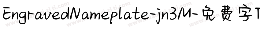 EngravedNameplate-jn3M字体转换
