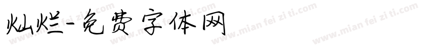 灿烂字体转换