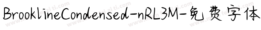 BrooklineCondensed-nRL3M字体转换