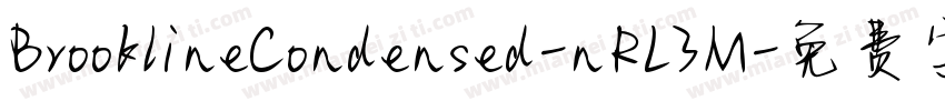 BrooklineCondensed-nRL3M字体转换