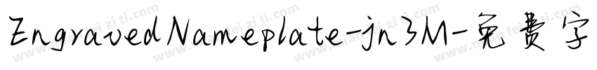 EngravedNameplate-jn3M字体转换