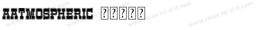aAtmospheric字体转换