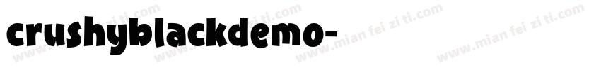 crushyblackdemo字体转换