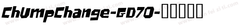 ChumpChange-GD7O字体转换