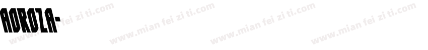 aoroza字体转换