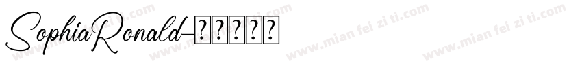 SophiaRonald字体转换