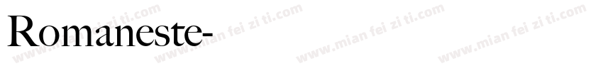 Romaneste字体转换