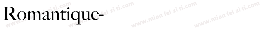Romantique字体转换