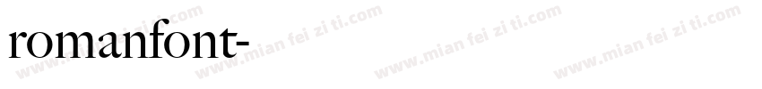 romanfont字体转换