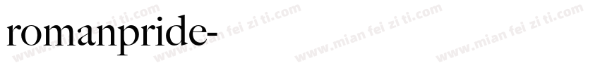 romanpride字体转换