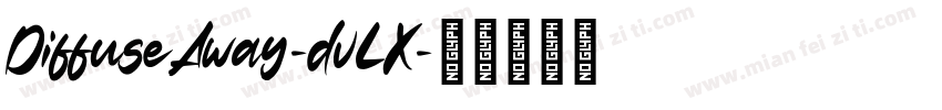 DiffuseAway-dvLX字体转换
