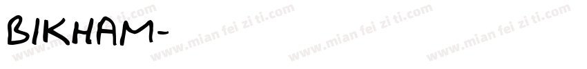 bikham字体转换