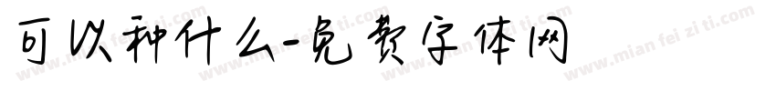 可以种什么字体转换