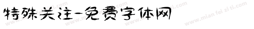 特殊关注字体转换