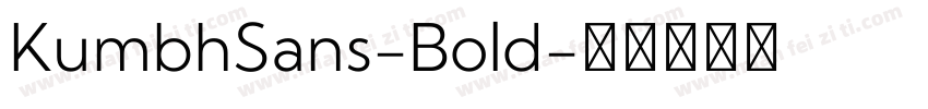 KumbhSans-Bold字体转换
