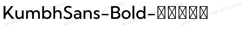 KumbhSans-Bold字体转换