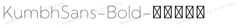 KumbhSans-Bold字体转换