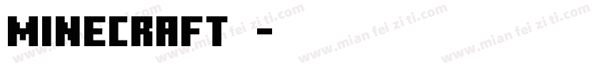 minecraft中文字体转换