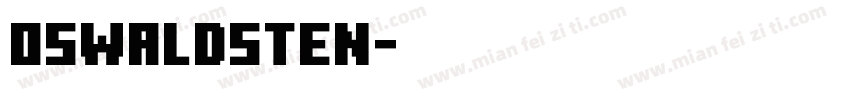 oswaldsten字体转换