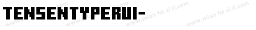 tensentyperui字体转换