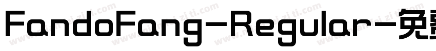FandoFang-Regular字体转换
