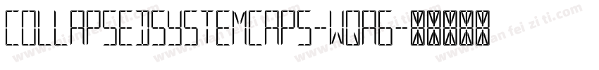 CollapsedSystemCaps-wqA6字体转换