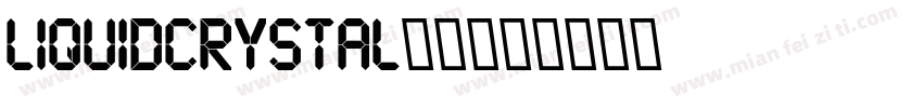 LiquidCrystal字体字体转换