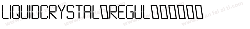 LiquidCrystal-Regul字体转换