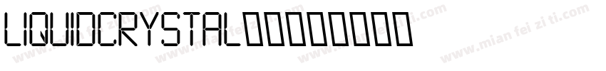 LiquidCrystal字体字体转换