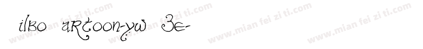BilboCartoon-ywL3e字体转换