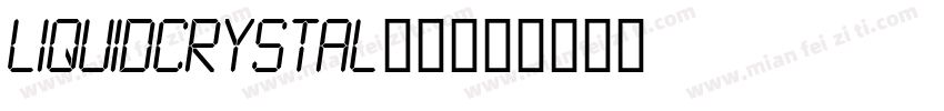 LiquidCrystal字体字体转换