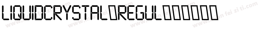 LiquidCrystal-Regul字体转换