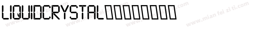 LiquidCrystal字体字体转换