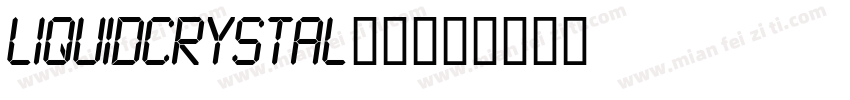 LiquidCrystal字体字体转换