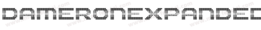 DameronExpandedItalic-9D2K字体转换