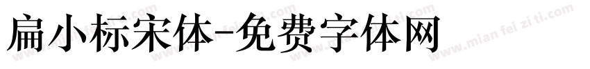 扁小标宋体字体转换