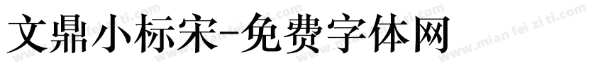 文鼎小标宋字体转换