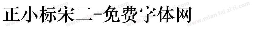 正小标宋二字体转换
