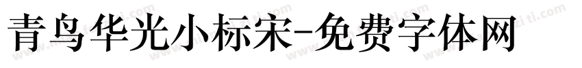 青鸟华光小标宋字体转换